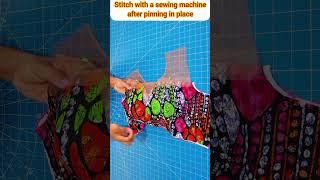 HOW TO PLACE A SURFACE YOKE ON A BUSTIER #sewing #diy #fashion #viralshorts