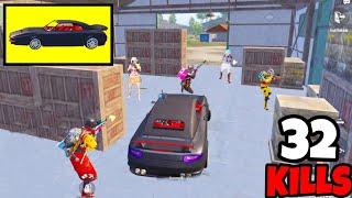 Fighting Rich Mafia Car Enemies in BGMI While Sleeping • (32 KILLS) • BGMI Gameplay