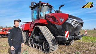 Neuheiten 2025 - Großtraktor mit Raupen - Traktor Case IH Quadtrac 12m Scheibenegge Landwirtschaft