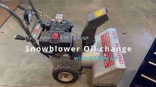 Snowblower oil change.