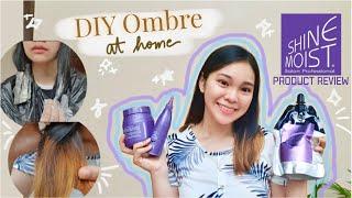 DIY Ombre / Balayage Hair at home | Bleaching and dyeing my hair ft. Shine Moist | Review & Demo