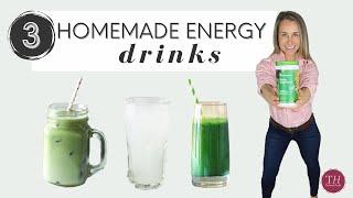 Homemade ENERGY DRINKS | 3 Healthy Drinks That Aren't Water | Hydration