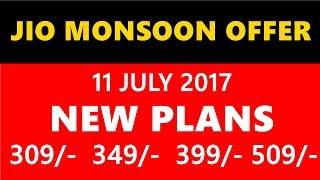 जियो मानसून ऑफर - Jio Monsoon Offer Launched - New 349 and 399 JDDD Plans