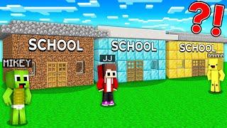 Baby JJ vs Mikey vs Banana Kid SCHOOL Survive Battle in Minecraft! - (JJ and Mikey TV)