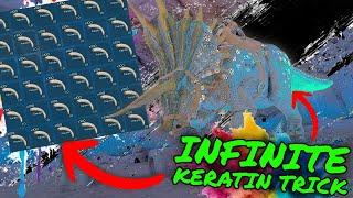INFINITE Keratin Trick in Ark Survival Ascended!!! How To BLACK BOX/SLOT CAP Keratin in 30 Seconds!