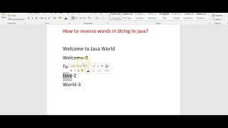 How to reverse words in String in java