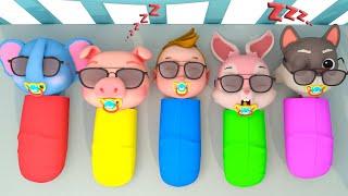 Vamos Aprender A Contar - 10 Na Cama  | Super Sumo Português - Música Infantil & Canção Infantil