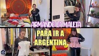 ARMO MI MALETA PARA IRME A ARGENTINA Martina D´Antiochia