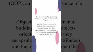 DEFINITION OF OBJECT IN OOPS CONCEPTS| #python #pythonprogramming @easycoding619