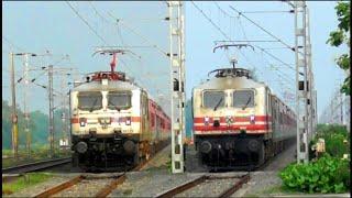 CRAZY MAN In front of Speeding Train!  [11 in 1] HIGH SPEED TRAINS! RAJDHANI+ DURONTO+ GARIB RATH!