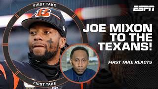 Stephen A. STAMPS HIS APPROVAL of Joe Mixon being TRADED to the Houston Texans | First Take