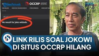 Link Rilis Jokowi 'Person of The Year' Versi OCCRP Hilang dari Situs Resmi. Dihapus?