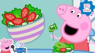 The Salad Song +More Nursery Rhymes | Healthy Habits | Kids Songs | Peppa Pig Music Official 