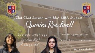 Queries Resolved| Admission 2024-2025| NFSU‍ | BBA MBA Course| Veronica Madan