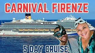 Carnival's NEWEST ship- Carnival Firenze! Our 5 Day Cruise- Full Movie