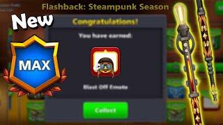 8 Ball Pool Pool Pass Level Max  Steampunk Season New