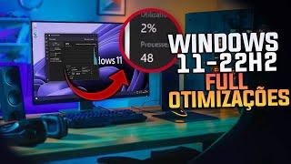 Windows 11 - 22H2: Como OTIMIZAR, Diminuir PROCESSOS, Liberar MEMORIA RAM e DIMINUIR USO DE CPU !