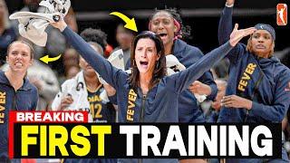 Stephanie White First Day with Indiana Fever Players & Start Training ! Lexie Hull Impression