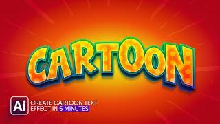 Cartoon Text Effect in Adobe Illustrator