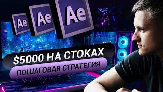 Как устроен пассивный доход на стоках? Этапы создания проектов After Effects