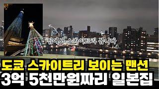 3억5천만원  스카이트리 보이는 신축 같은 맨션 뉴료고쿠다이야하이츠803호