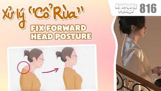 Bài tập cổ - Khắc phục tình trạng cổ rùa | Neck exercise to fix forward head posture | Bài 816