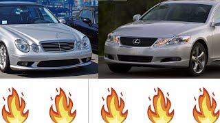 MERCEDES W211 vs LEXUS GS(S190)! BATTLE OF CENTURY !