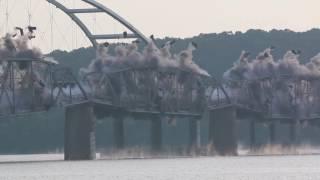 Old Eggners Ferry Bridge Explosion