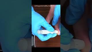 Glucometer Testing Procedure | How to Check Blood Sugar for Diabetes #shorts