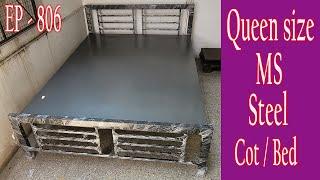 family cot | double cot | metal bed | steel cot | iron bed | fitting cot | 806 | sri maari furniture