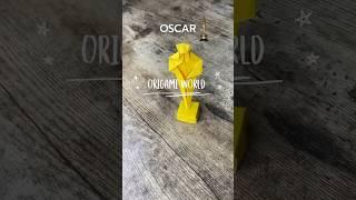 EASY ORIGAMI OSCAR TUTORIAL | HOW TO MAKE ORIGAMI OSCAR STEP BY STEP | DIY HOLLYWOOD CRAFTS OSCAR