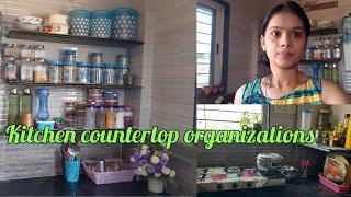Kitchen countertop organizations.kichen organizations.  INDIAN LIFESTYLES with gauri.