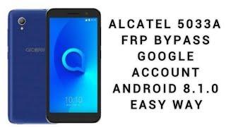 Alcatel 5033A Frp Bypass Google Android 8.1.0