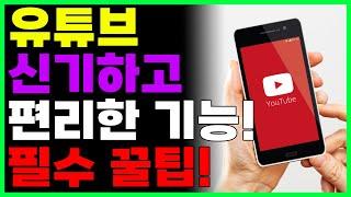 유튜브 신기하고 편리한 기능! 대부분 모르는 꿀팁!