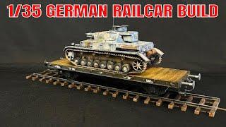 Building the Sabre Models 1/35 German Flatbed railcar OMMR (Factory Diorama  )