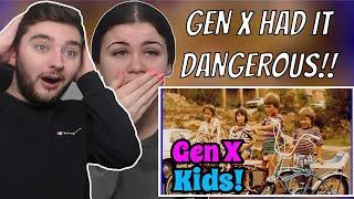 British Couple Reacts to The Dangers Gen X Faced In America!