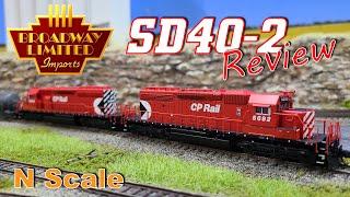 Broadway Limited Imports SD40-2 - N Scale - Review!