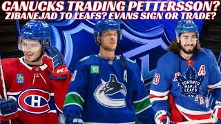 NHL Trade Rumours - Canucks Trading Pettersson? Zibanejad to Leafs? Habs Jake Evans Sign or Trade?