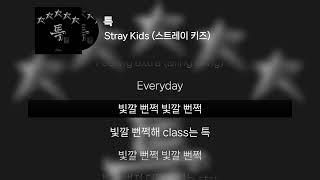 Stray Kids (스트레이 키즈) - 특 | 가사 Lyrics |