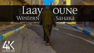 【4K】 VIRTUAL WALKING TOUR:  «Laayoune - Western Sahara 2021»  ORIGINAL SOUNDS  NO COMMENT  UHD