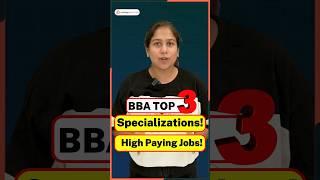 Top BBA Specializations With High Paying Jobs in 2024Best BBA Careers! #Shorts #BBA2024 #BBAFees