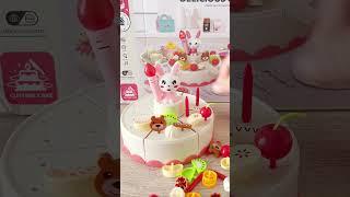 Unboxing an adorable birthday cake cutting toy set #shorts