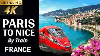 [4k] Paris to Nice Train First Class Tour 2024 |  TGV InOui  | How to go to Nice from Paris