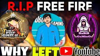 Why Everyone Left Freefire And Youtube  | Why Habib Gaming & Pop Gamer Left Youtube | End Of FF