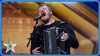 RuMac plays 'Yes Sir, I Can Boogie' on ACCORDION! | Auditions | BGT 2025