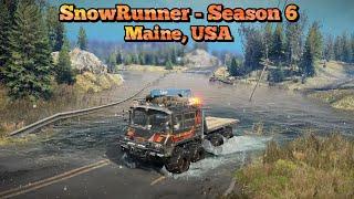 Initial Exploration Of Maine, USA - The Lowland | SnowRunner Season 6