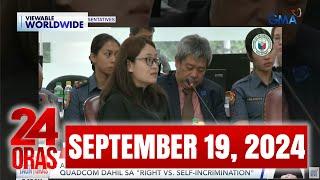 24 Oras Express: September 19, 2024 [HD]