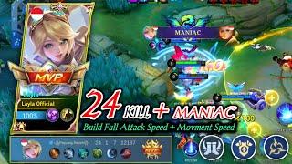 BUILD LAYLA TERSAKIT ‼️ BUILD FULL ATTACK SPEED ‼️ GAMEPLAY LAYLA MOBILE LEGENDS BANG BANG