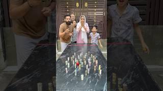 Blow The Ball And Make The Money Fall Challenge, Who Got The Money? #familygames #familychallenge