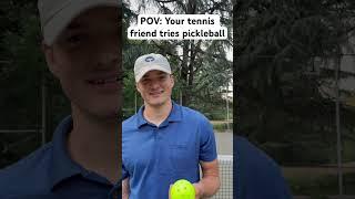 Tennis players trying pickleball for the first time  #pickleball #tennis #pickleballtips